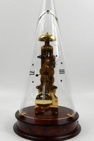 A modern Frans Hermley German skeleton type clock