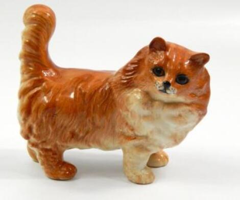 A Beswick model of a ginger Persian type cat