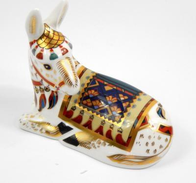 A Royal Crown Derby porcelain limited edition paperweight