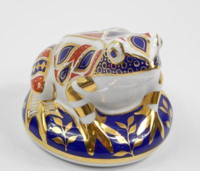 A Royal Crown Derby porcelain paperweight