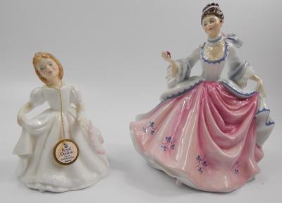 Two Royal Doulton porcelain figurines