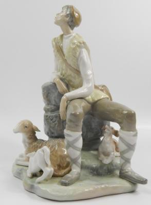 A Lladro porcelain figure group