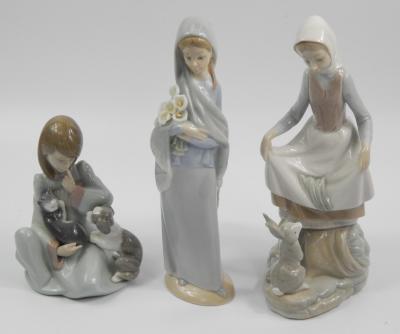 Three Lladro figures