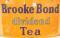 A Brooke Bond Dividend Tea enamel sign