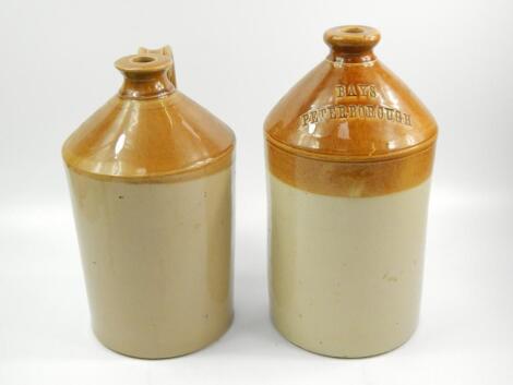 Two stoneware flagons