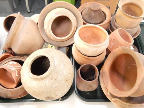 Unglazed Medieval style and Romanesque vessels