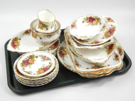 Various Royal Albert Old Country Roses part teaware