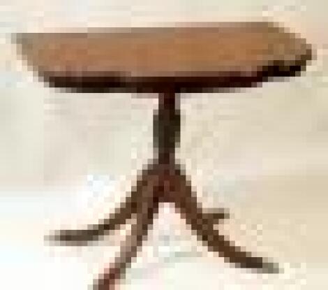 A George III style mahogany finish side table