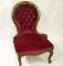 A Victorian mahogany spoonback nursing chair