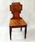 A Victorian mahogany hall chair