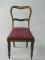 A Victorian rosewood hoop back dining chair