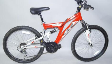 A modern Atlas Terrain child's mountain bike