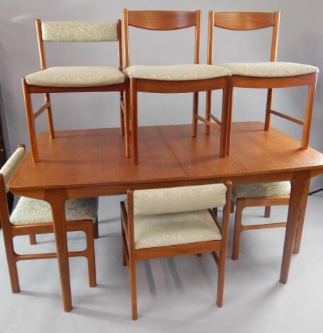 A 1970s Mackintosh teak dining room suite