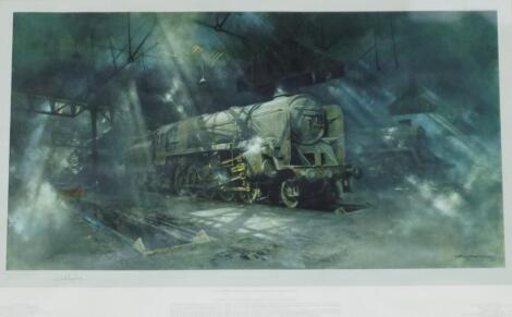 David Shepherd (b.1931). On Shed - As We Remember Them In The Last Days Of Steam