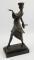 After P Philpe. A 20thC Talos Gallery bronzed figure of a lady in flowing dress with elaborate hat o