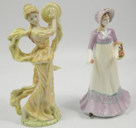 Two modern porcelain figurines