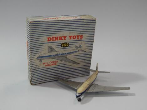 A Dinky Toys DH Comet Airliner