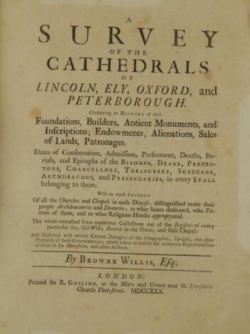 Willis (Browne). A Survey of the Cathedrals of Lincoln