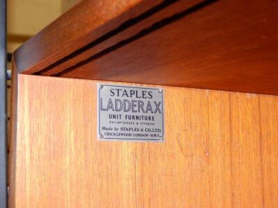 A teak Staples Ladderax unit - 2