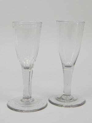 Two 18thC drinking glasses