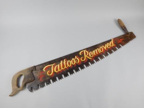 A vintage style tattoo sign