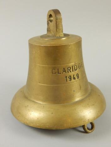 A brass ships bell