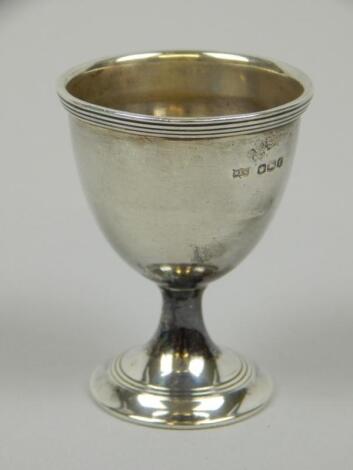 A George V silver egg cup