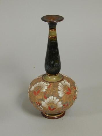 A Doulton Lambeth ware stoneware vase