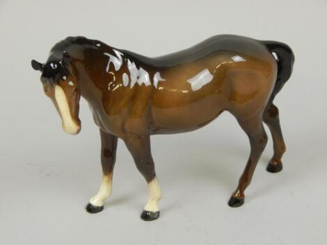 A Beswick model of a brown horse