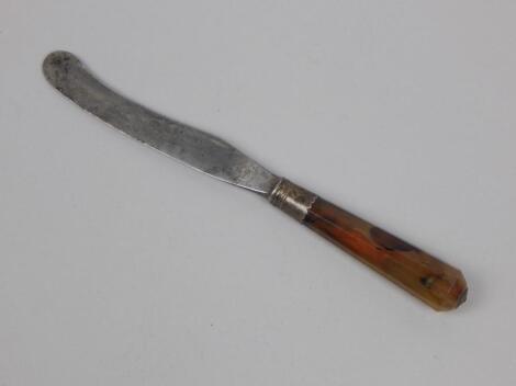 An 18thC table knife