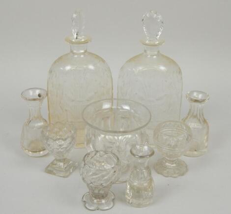 A quantity of early 19thC and later glass