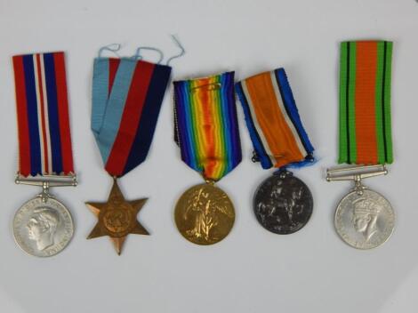 A collection of First and Second World War medals