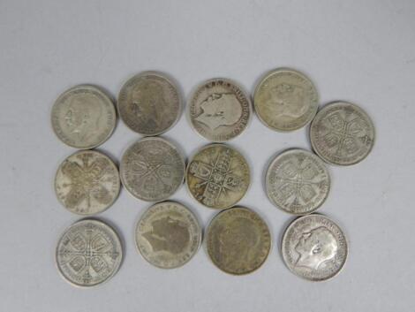 A quantity of silver florins.