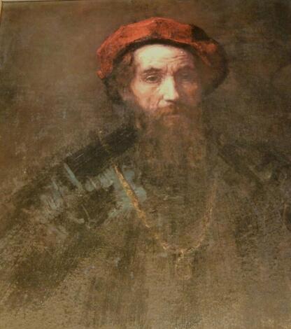 After Rembrandt. Portrait of a Rabbi