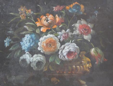 After Francesco Lavagna. Mixed flowers in urn