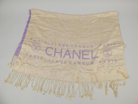 *A Chanel silk shawl