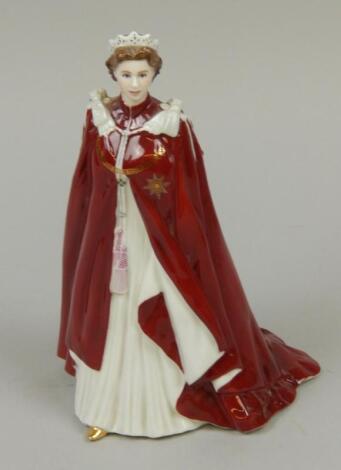 A Royal Worcester porcelain figure