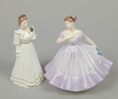 Two Coalport porcelain figures