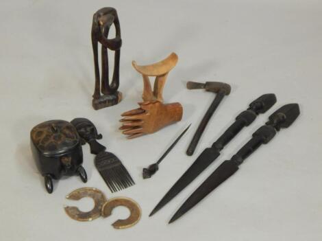 Tribal Art. A collection of African carvings