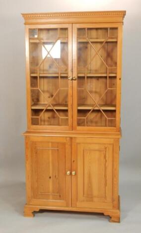 A pine cabinet