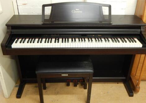 A Yamaha Clavinova electronic piano