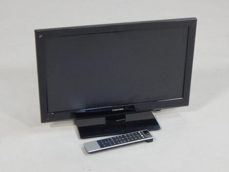 A Toshiba 21" LCD TV