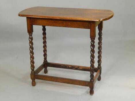 An oak occasional table