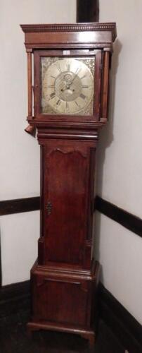 A George III oak longcase clock