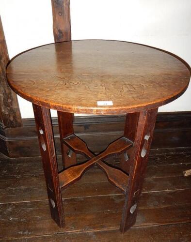 A late 19thC Liberty's oak occasional table