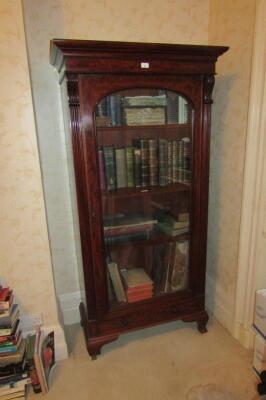 A Victorian mahogany glazed bookcase