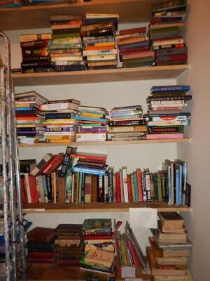 A large quantity of various books