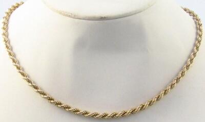 A 20thC rope twist necklace