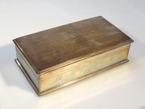 A George V silver cigarette case