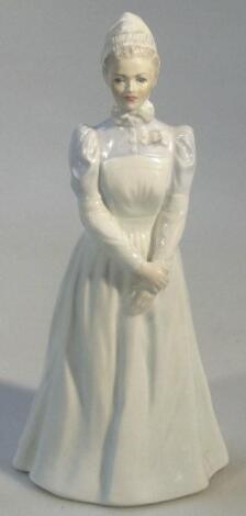 A Coalport Saint Mary's hospital Diamond Jubilee figure 1922-1982